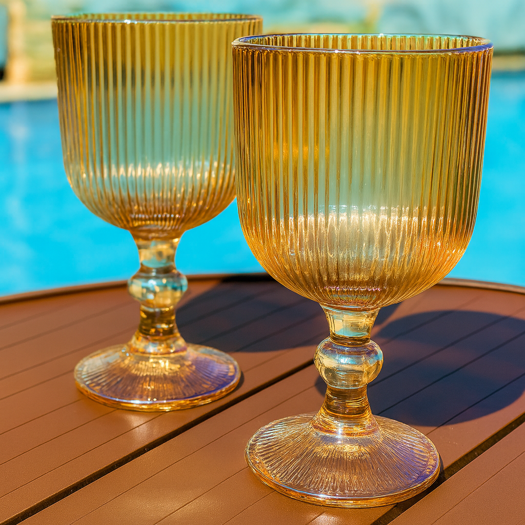Taça Versalhes Âmbar Kehome