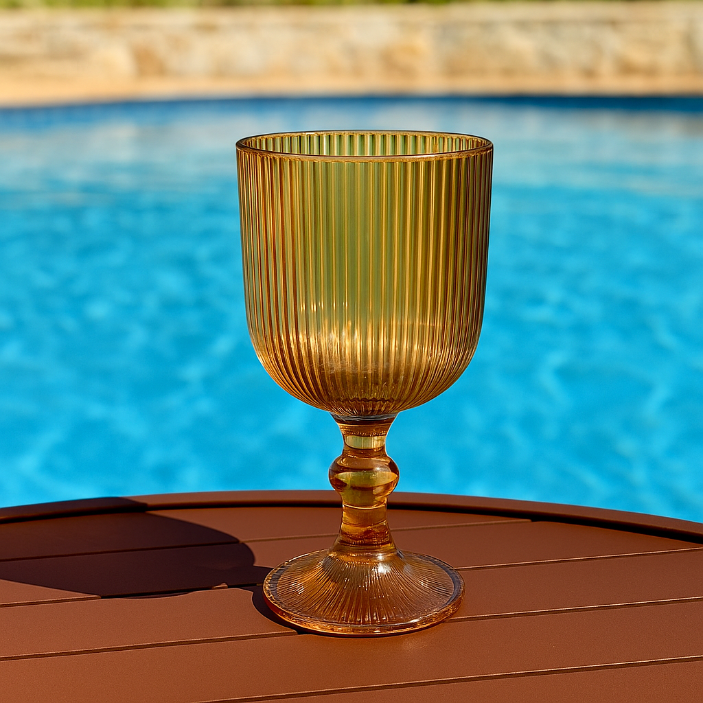 Taça Versalhes Âmbar Kehome