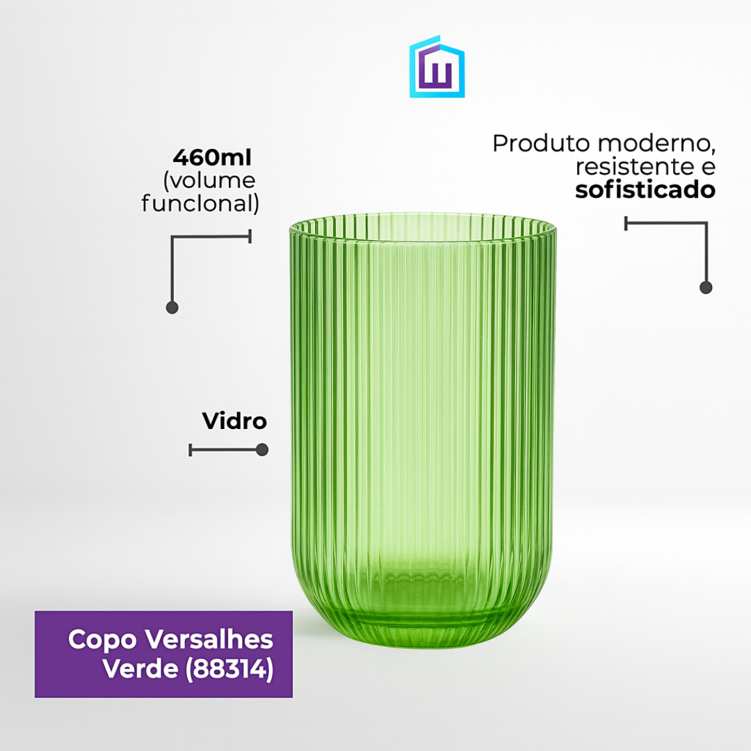 Copo Versalhes Verde Kehome