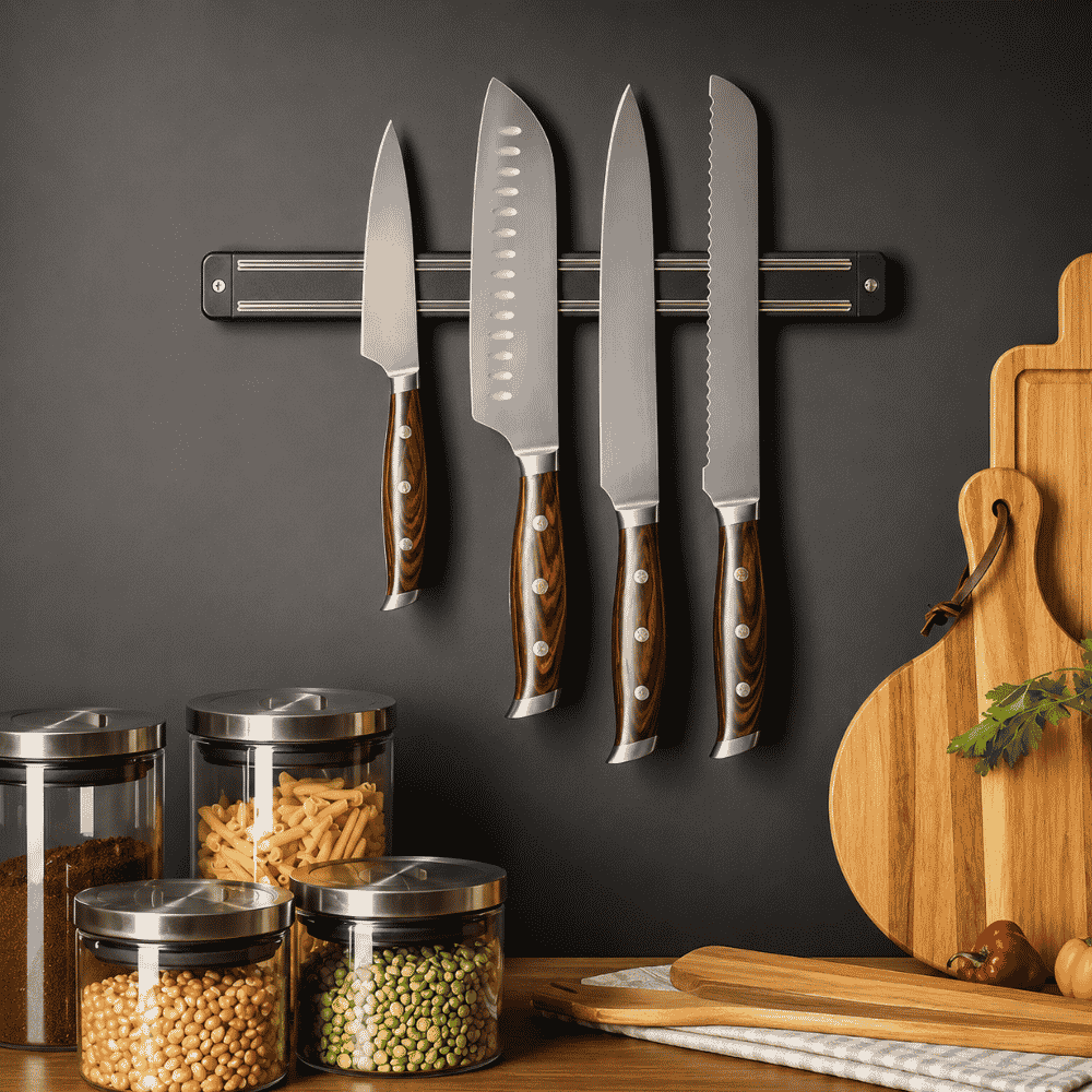Suporte P/Facas e Ferramentas Inox Amigold