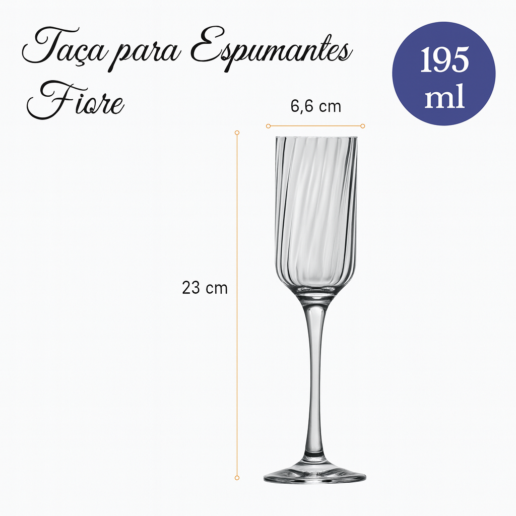Taça Champanhe Fiori Nadir
