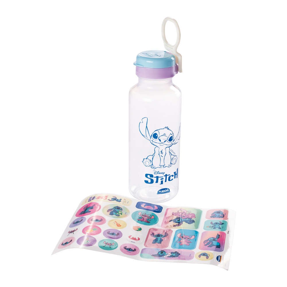 Garrafa Fun Abre Facil Stitch 600Ml Plasutil