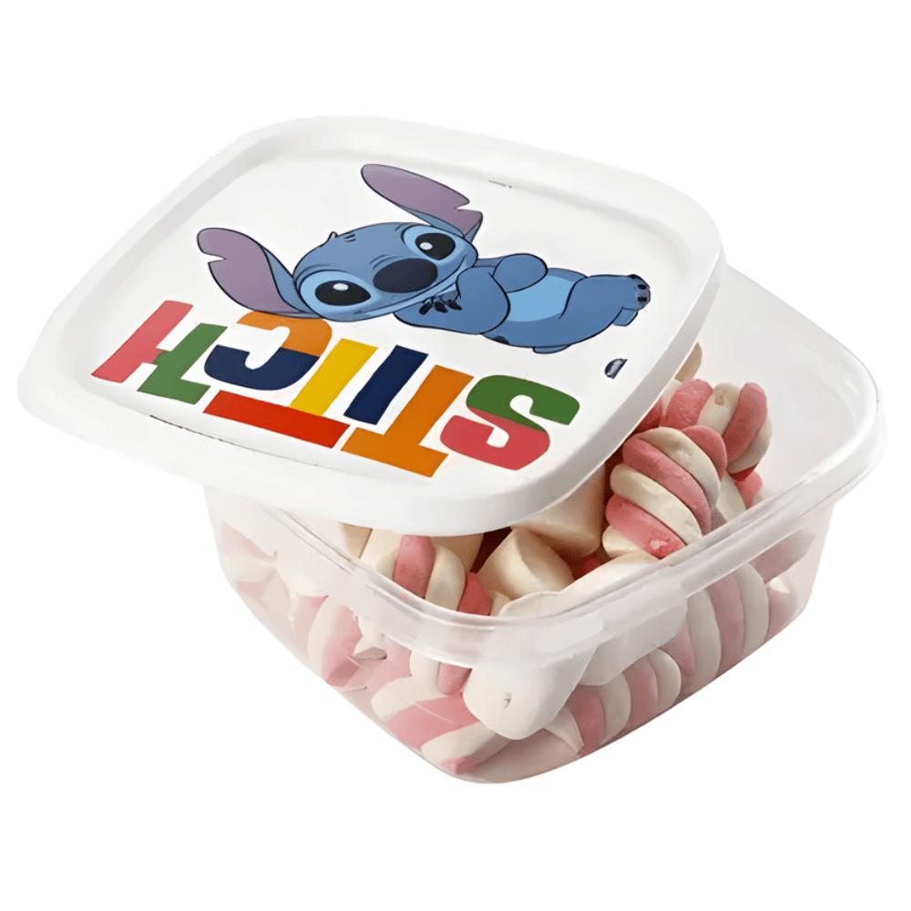 Pote Quadrado Decorado Stitch 1,1L Plasutil