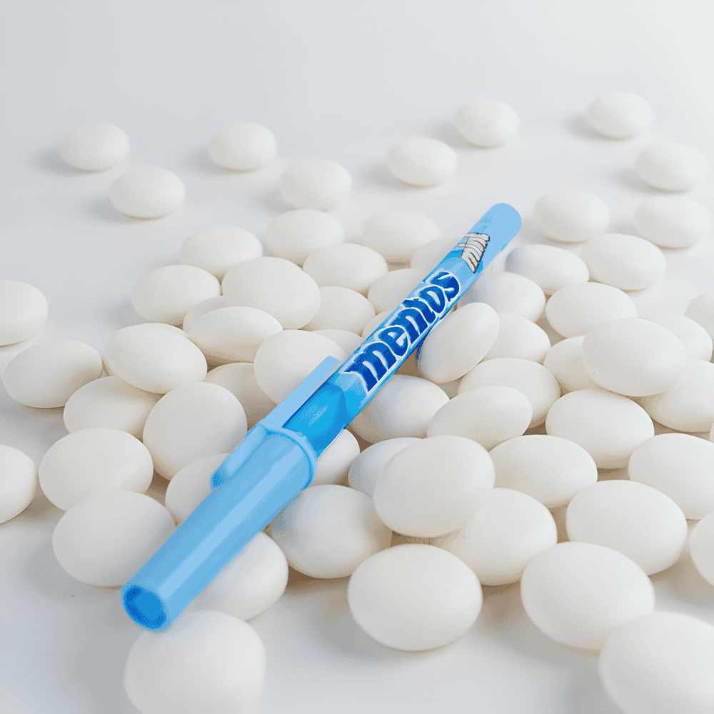 Caneta Esferográfica 0.7 Pop Mentos Azul Pastel Compactor