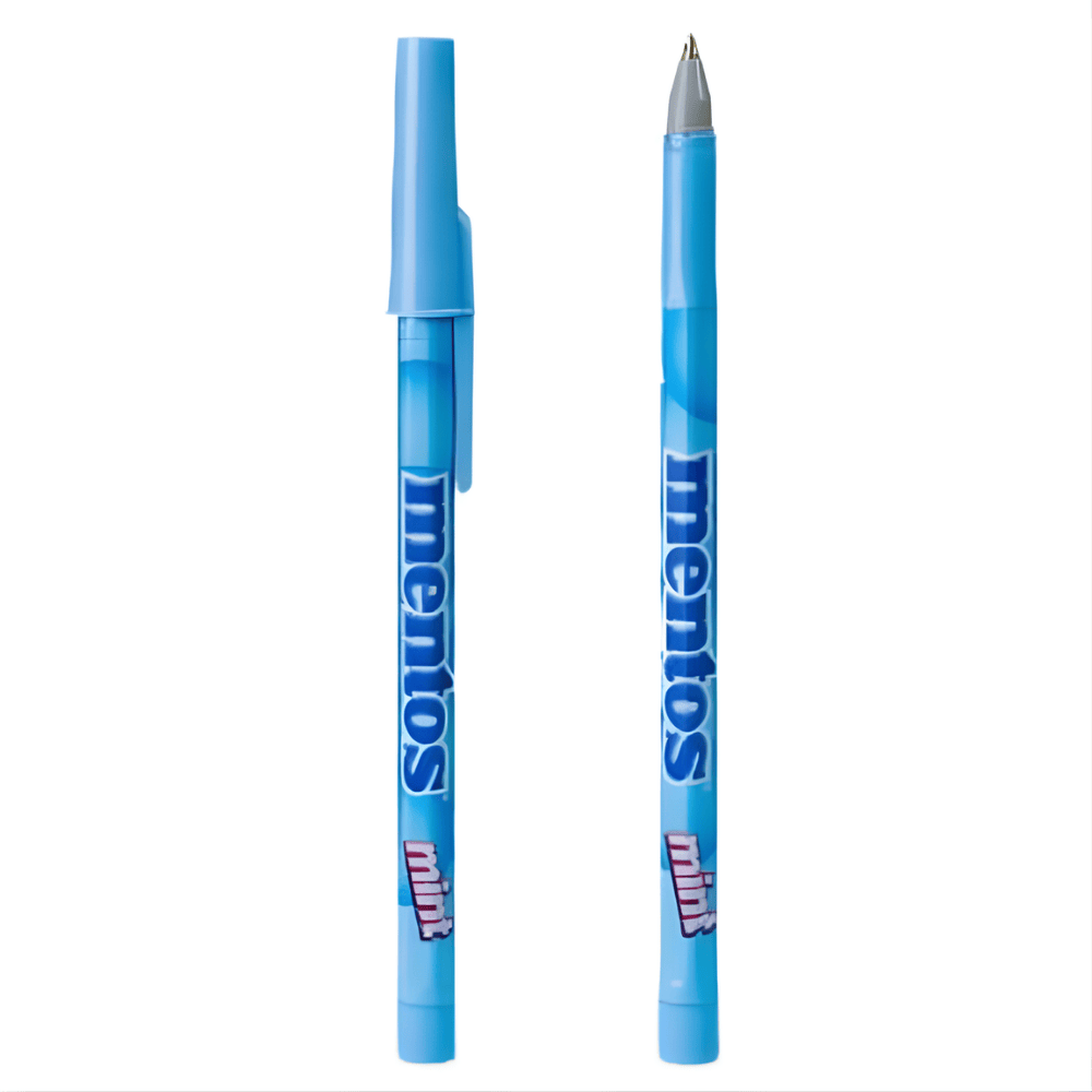 Caneta Esferográfica 0.7 Pop Mentos Azul Pastel Compactor