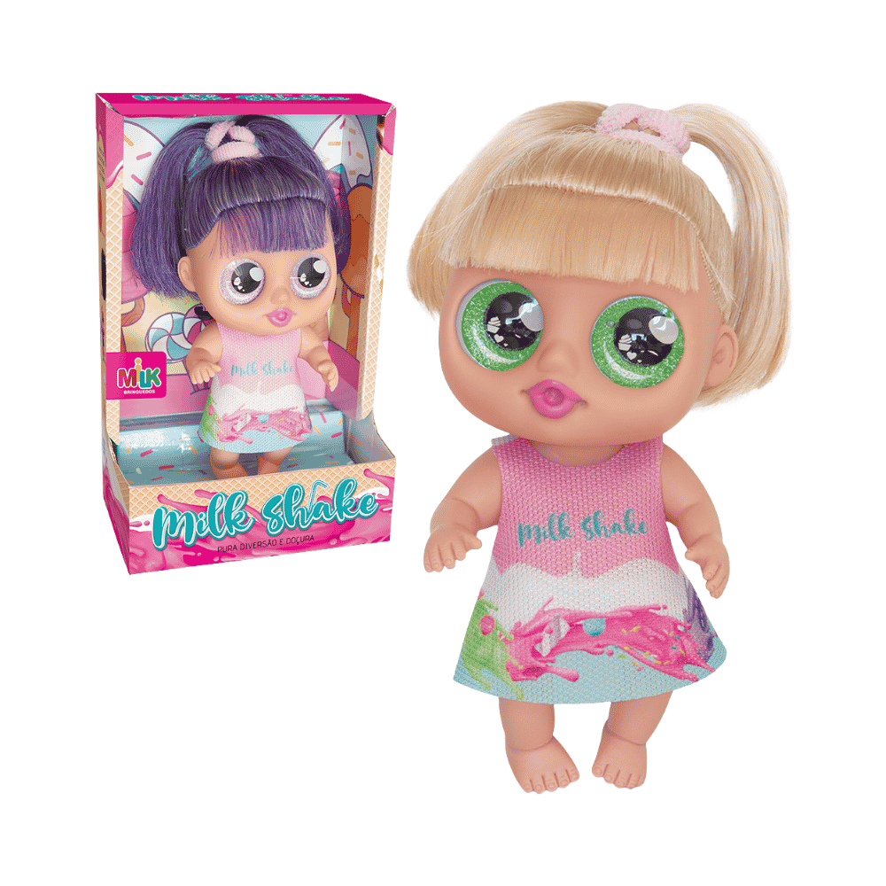 Boneca Milk Shake Cores Sortidas Milk Brinquedos