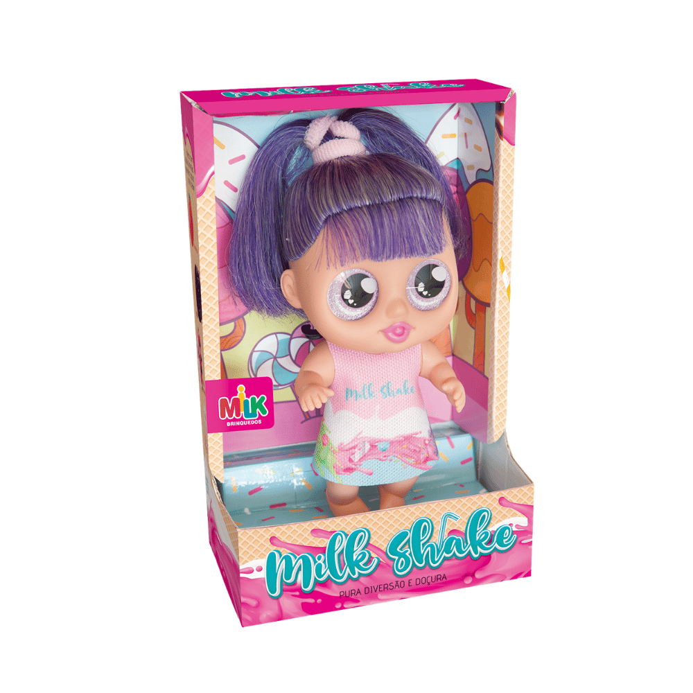 Boneca Milk Shake Cores Sortidas Milk Brinquedos