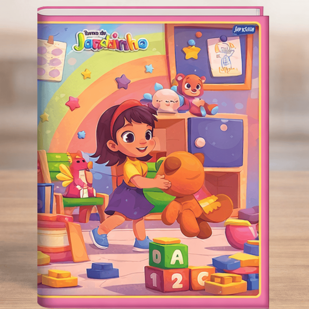 Caderno Brochura 1/4 Cd 80 Folhas Feminino Jandaia