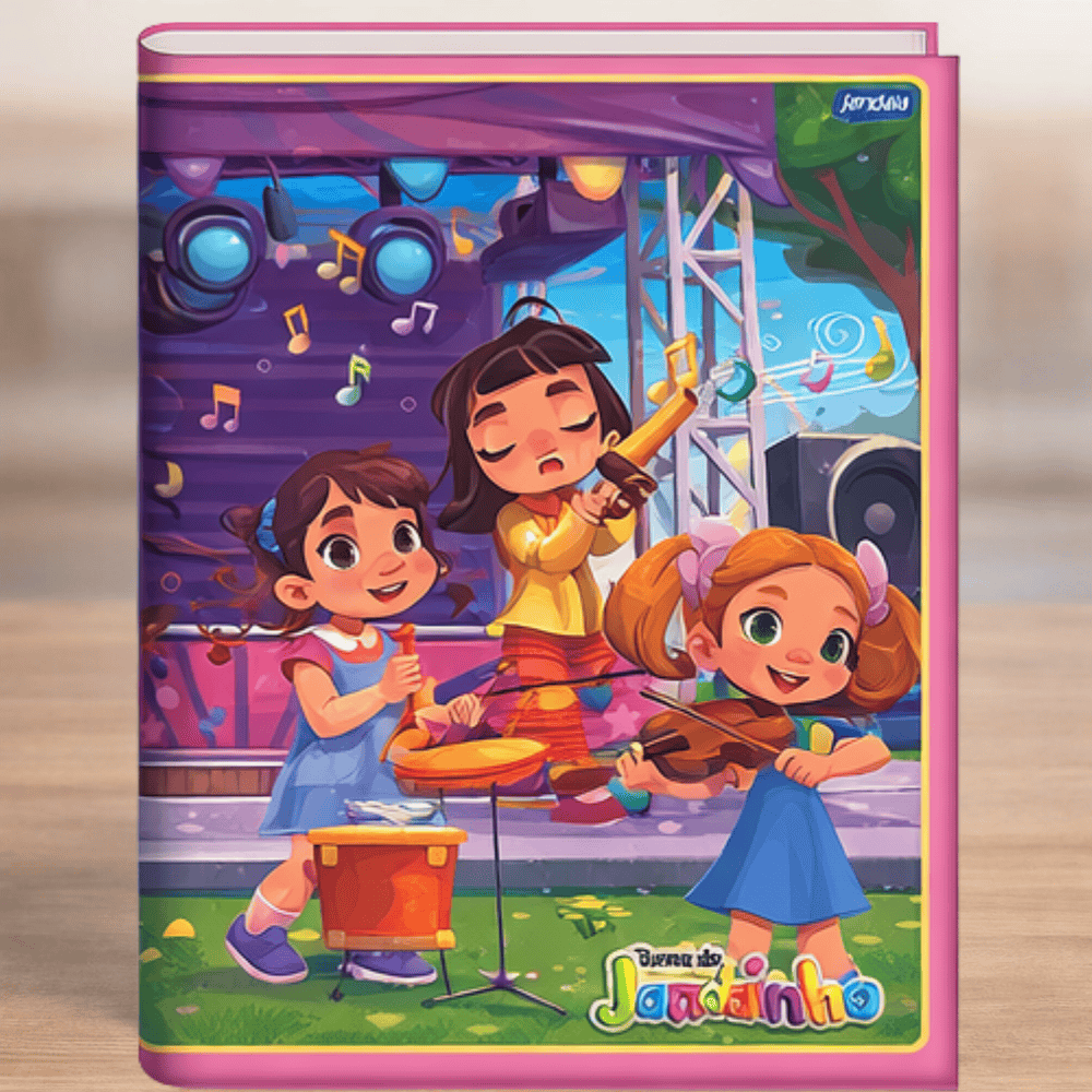 Caderno Brochura 1/4 Cd 80 Folhas Feminino Jandaia