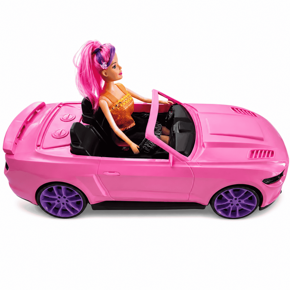 Carrinho Flash Girl com Boneca TK Toys