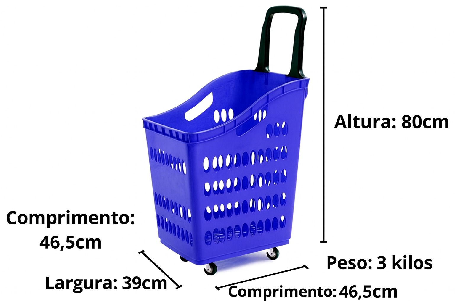 Carrinho Multiuso Azul