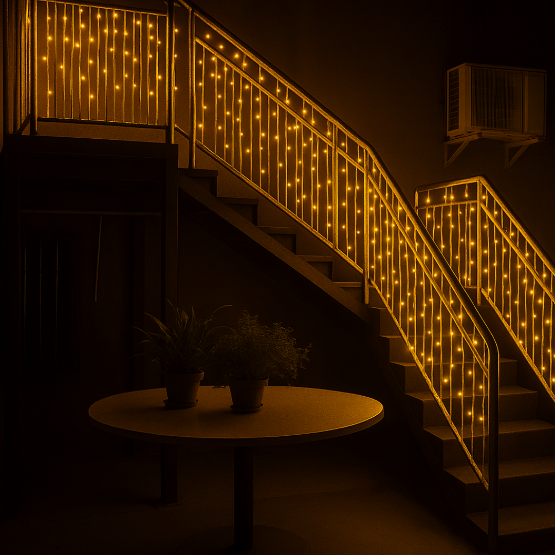 Rede de Luz 240 LEDs 8 Funções Branco 127V Wincy
