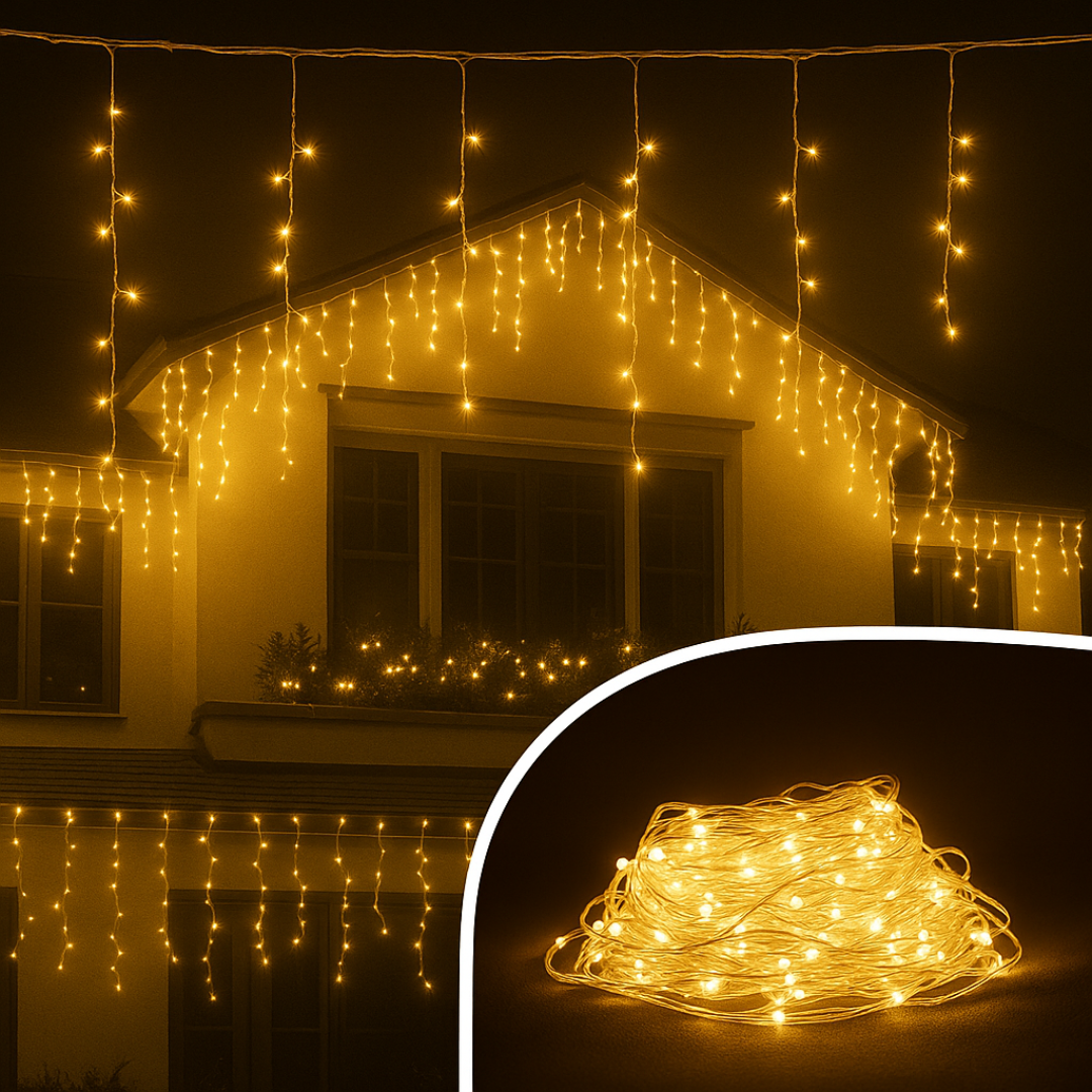 Rede de Luz 240 LEDs 8 Funções Branco 127V Wincy