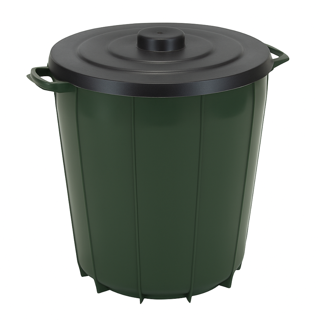 Cesto De Lixo Redondo 35L Color Injeplastec