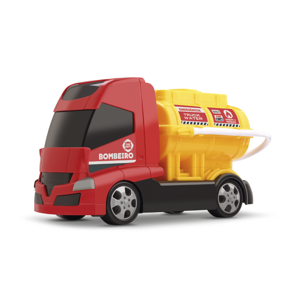 Caminhão Bombeiro Combate Orange Toys