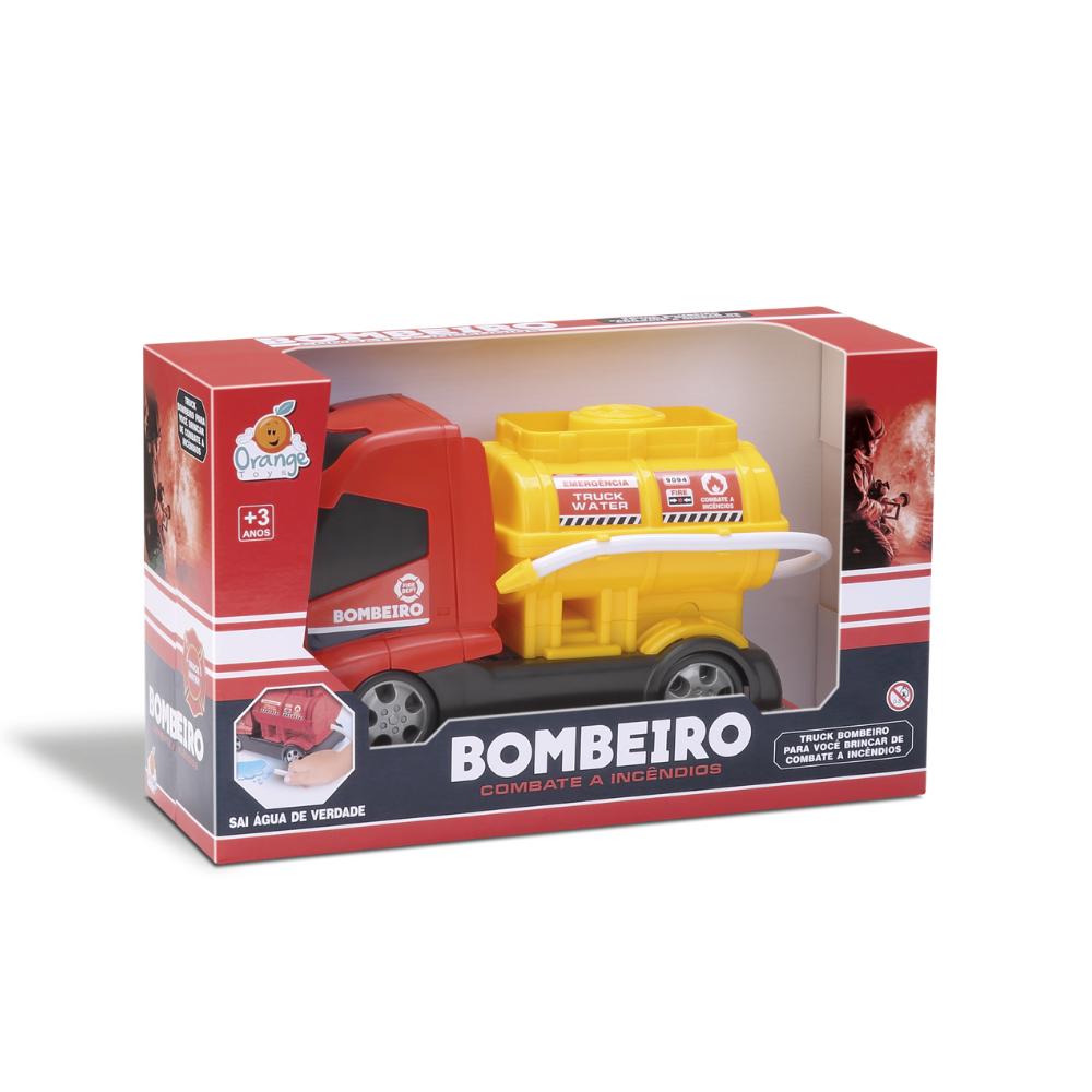 Caminhão Bombeiro Combate Orange Toys