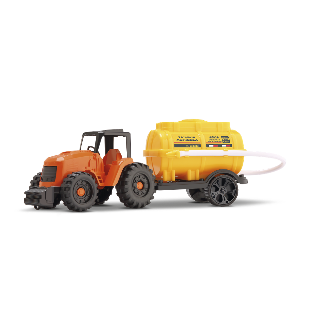 Trator Agro Irrigador com Tanque de Água Orange Toys