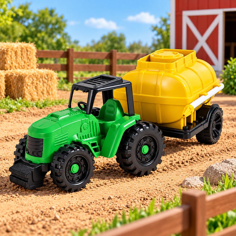 Trator Agro Irrigador com Tanque de Água Orange Toys