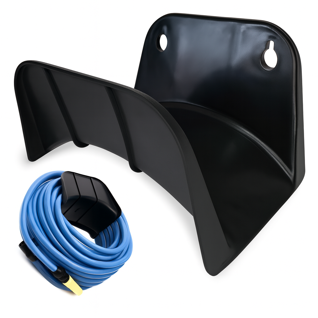Suporte Para Mangueira Plástico Preto Tadeu Sanches