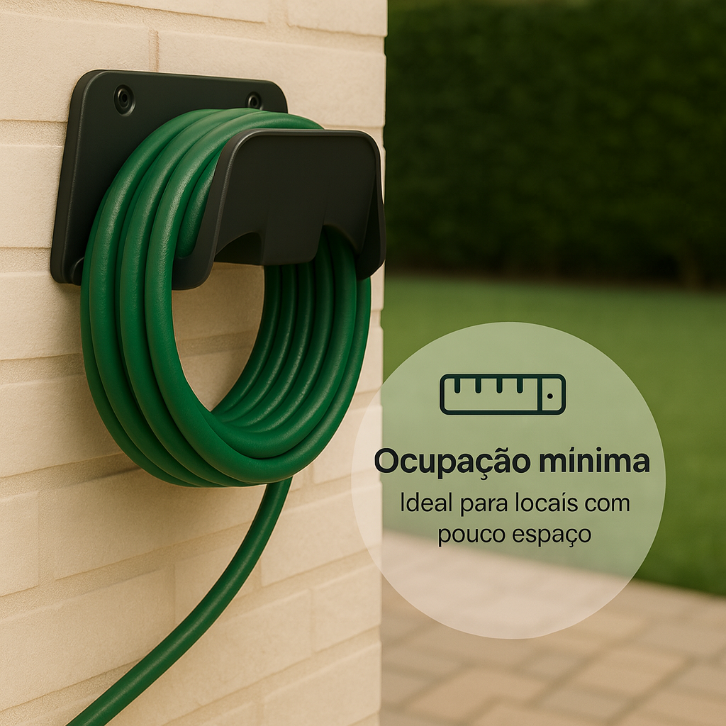 Suporte Para Mangueira Plástico Preto Tadeu Sanches