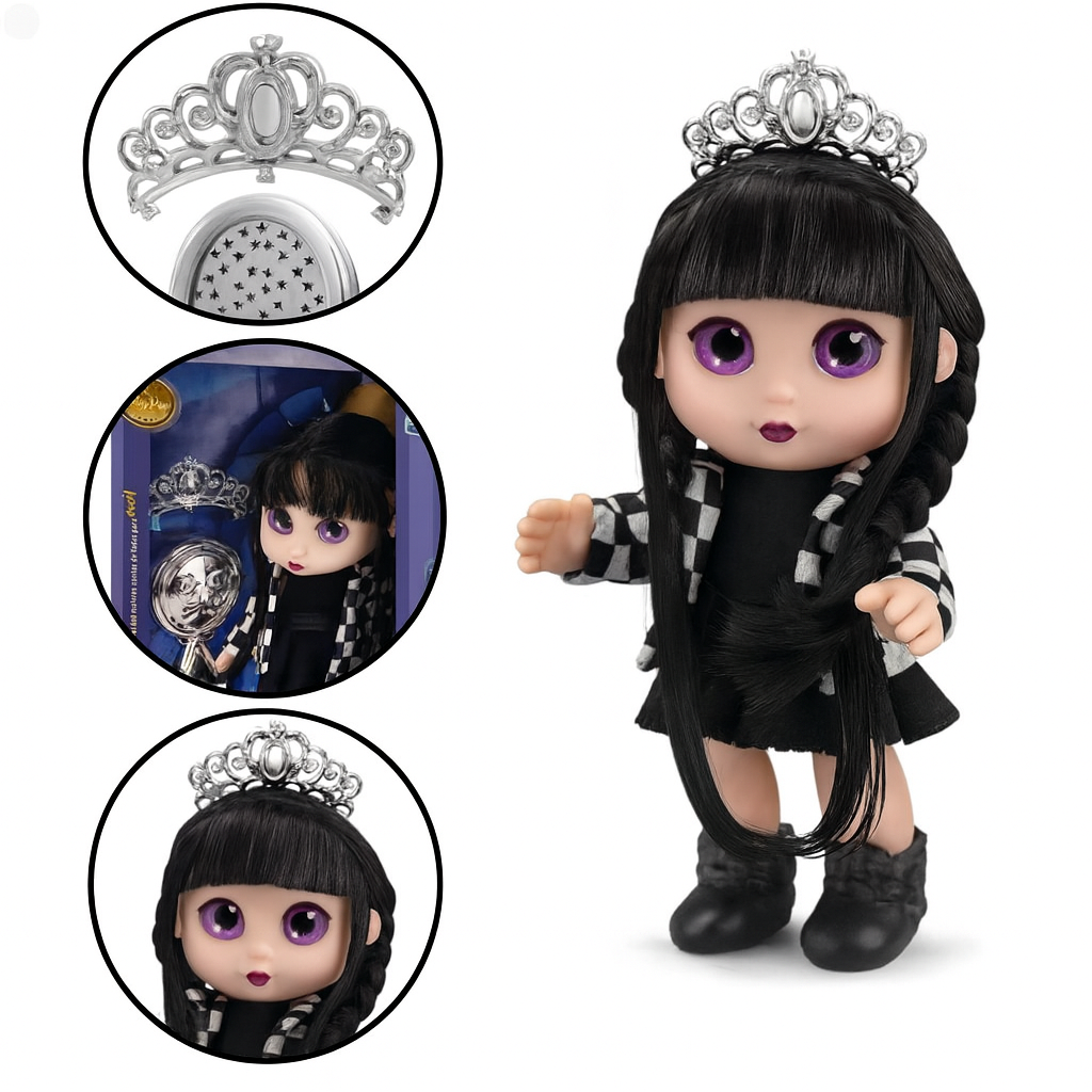 Kilty Pop Princesa Preto E Branco Roma