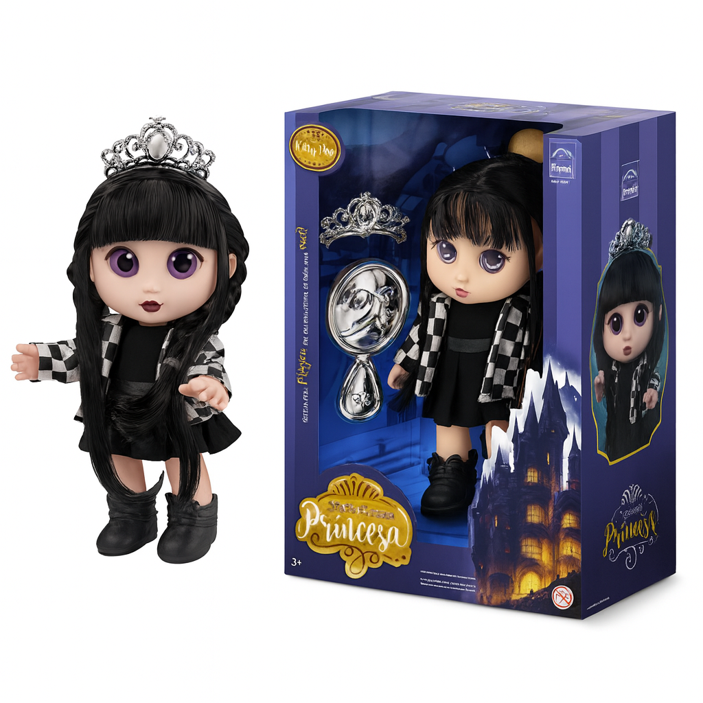Kilty Pop Princesa Preto E Branco Roma