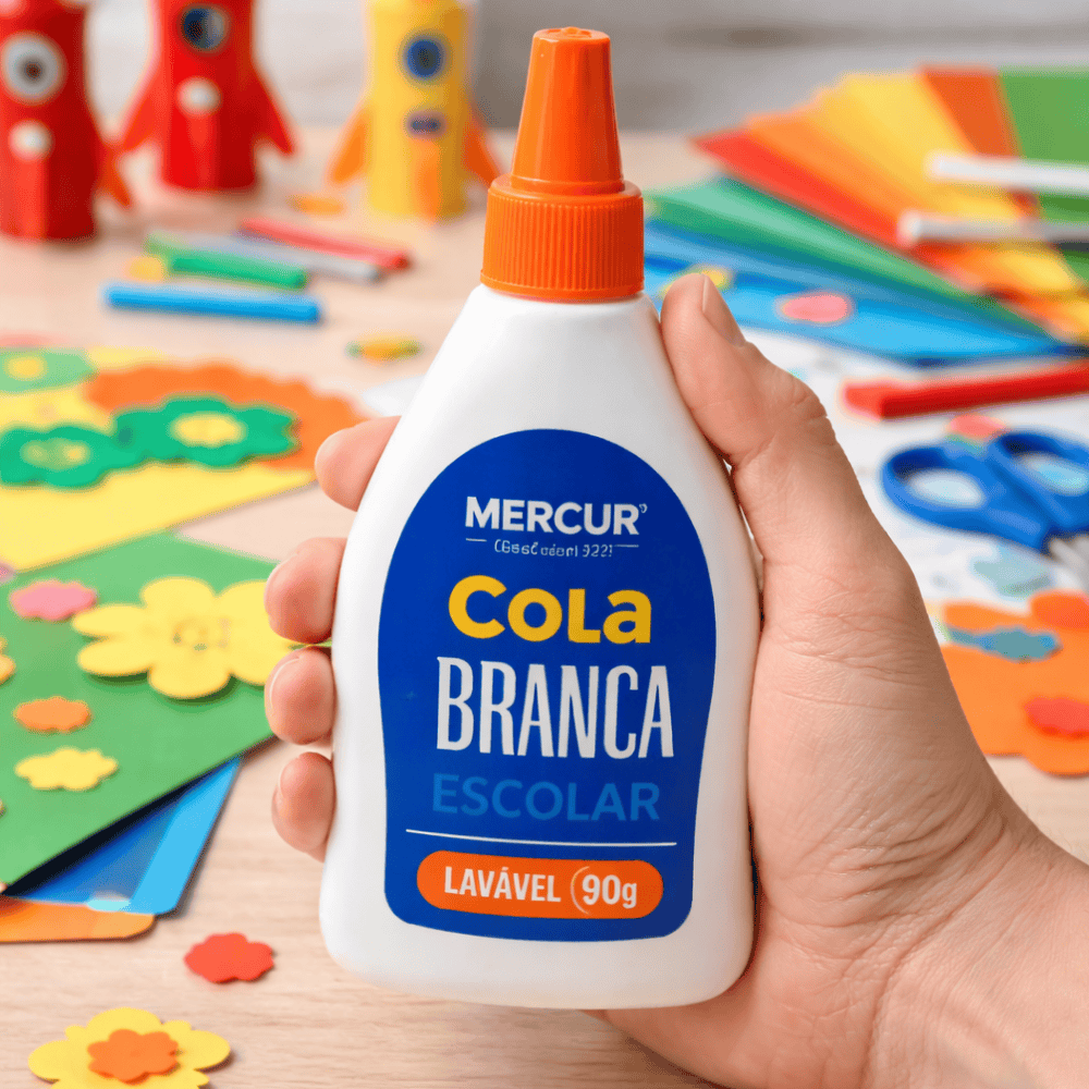Cola Branca Escolar 90G Mercur