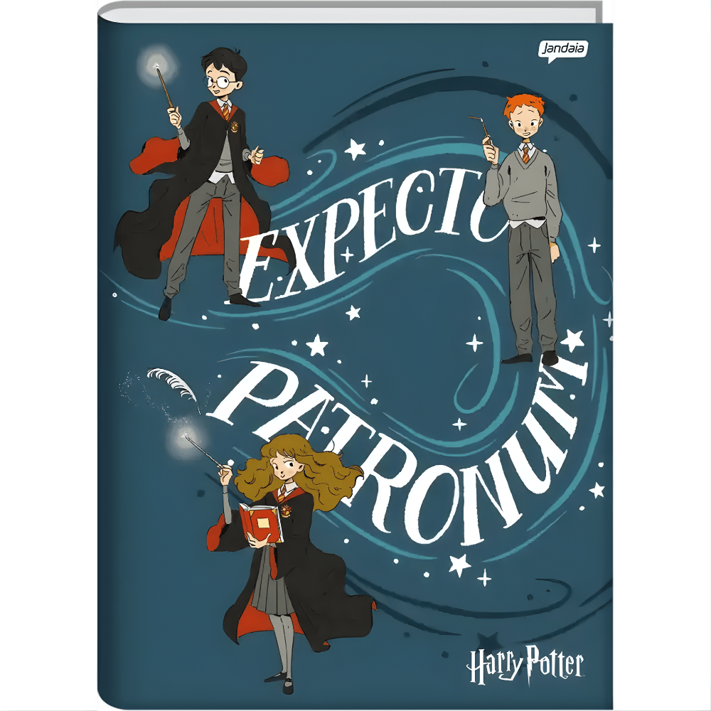 Caderno Brochura Univ Capa Dura 96Fls Harry Potter