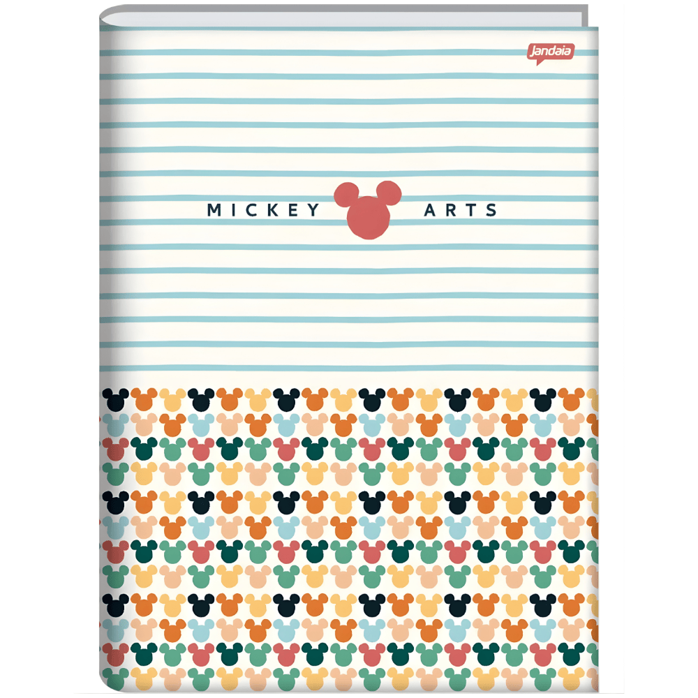 Caderno Brochura Universitário Capa Dura 80Fls Mickey Arts
