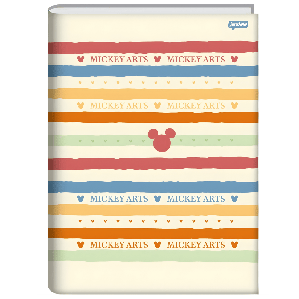 Caderno Brochura Universitário Capa Dura 80Fls Mickey Arts