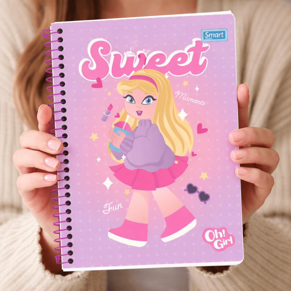 Caderno Oh Girl Cd 160Fls 10 Matérias
