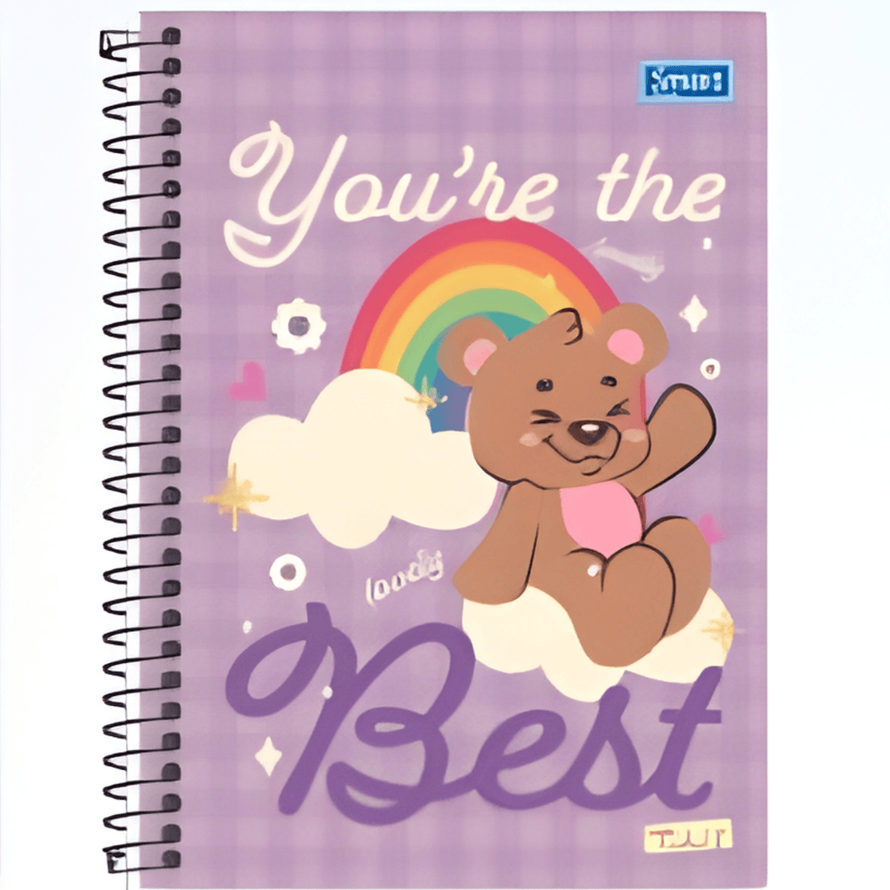 Caderno Teddy Cd 1 Matéria 80 Folhas Smart
