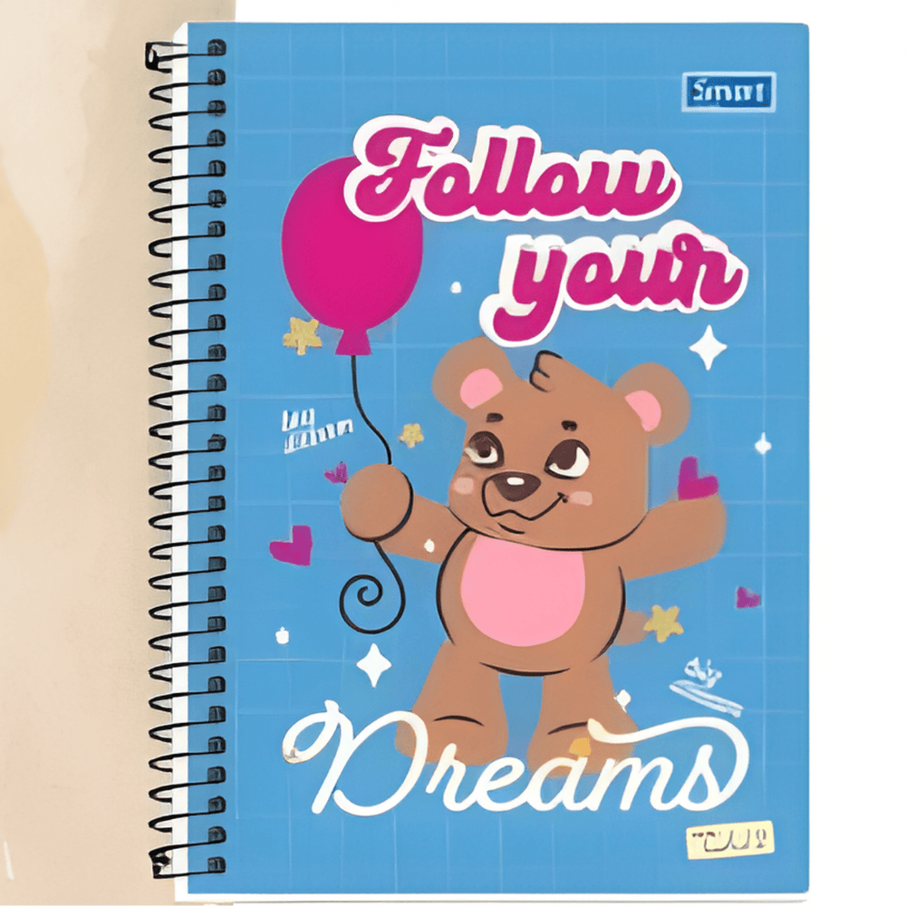 Caderno Teddy Cd 10 Matérias 160 Folhas Smart