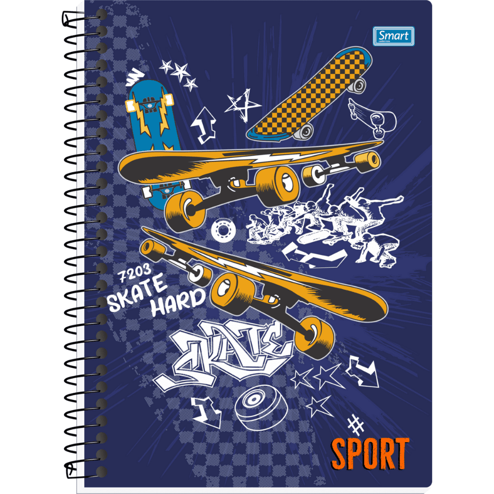 Caderno Sport Cd 160Fls 10Mat Smart