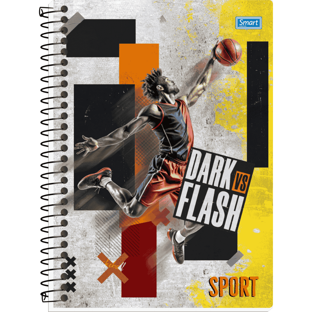 Caderno Sport Cd 160Fls 10Mat Smart