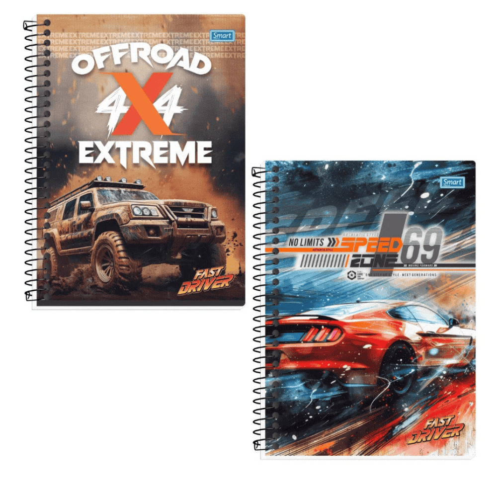 Caderno Drive Cd 1 Matéria 80 Folhas Smart