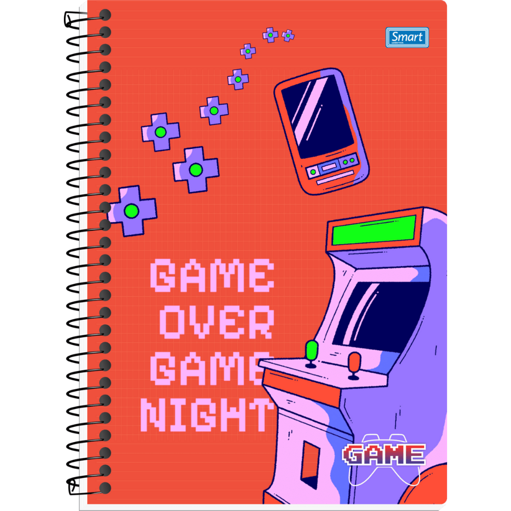 Caderno Game Cd 160Fls 10Mat Smart