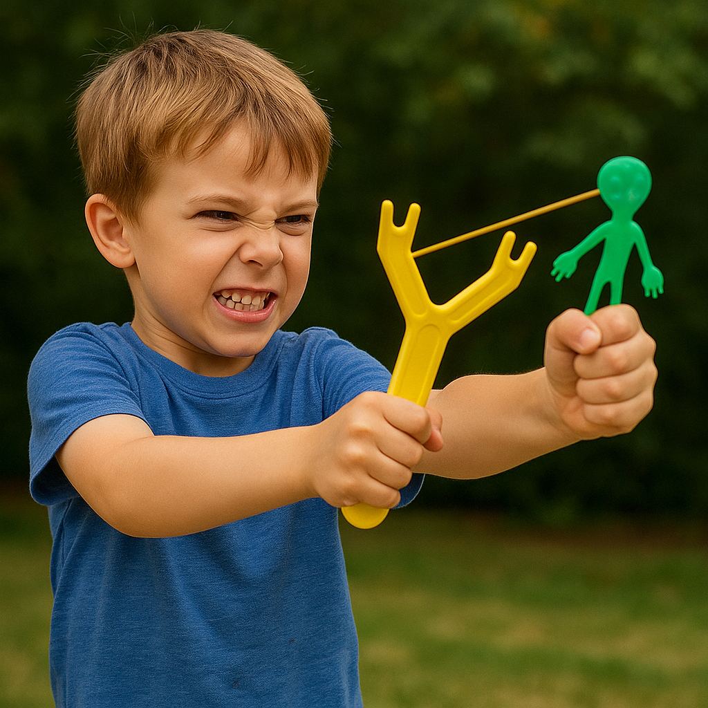 Estilingue Alien Voador Arktoys