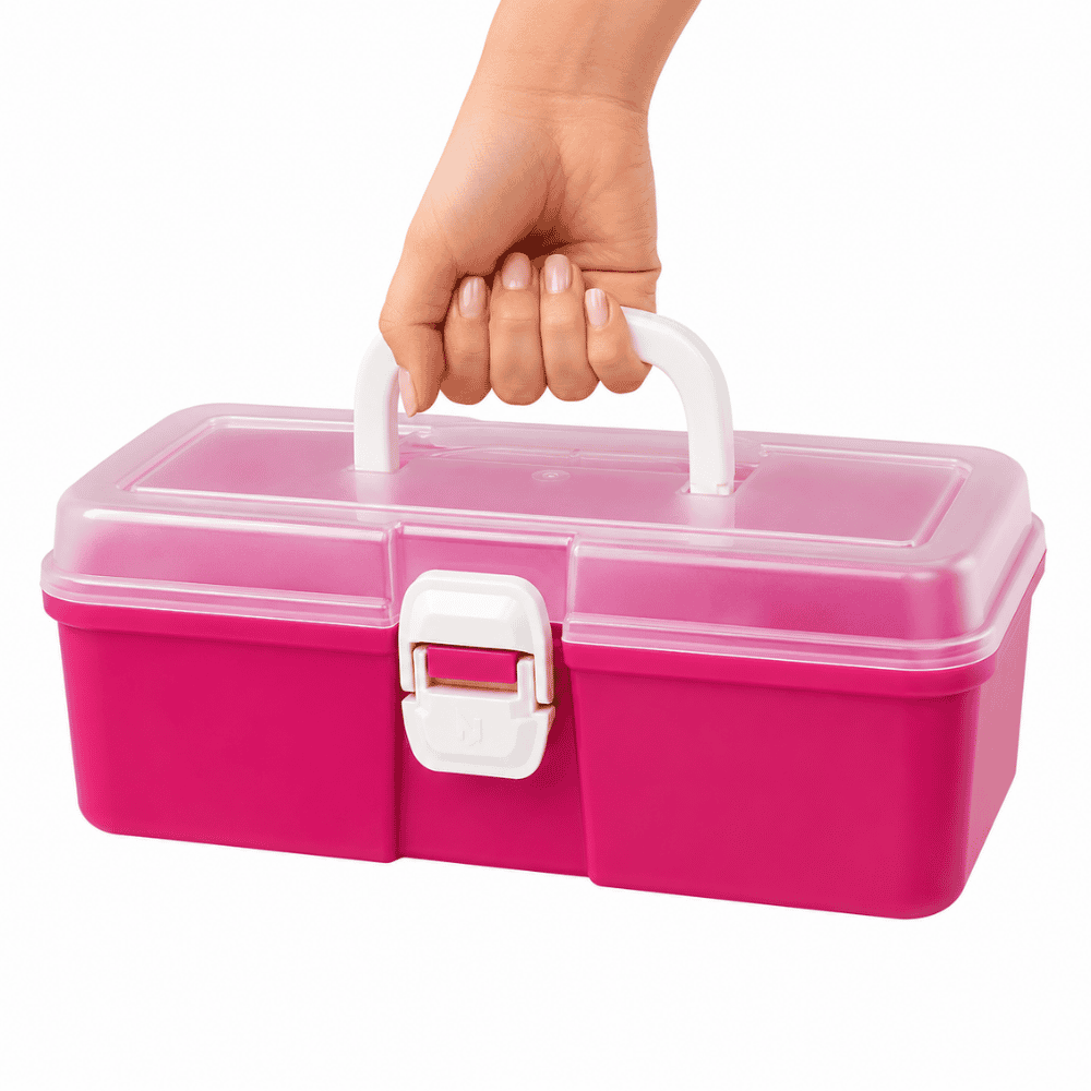 Maleta de Beleza Graciosa 2,2L Rosa Nitron