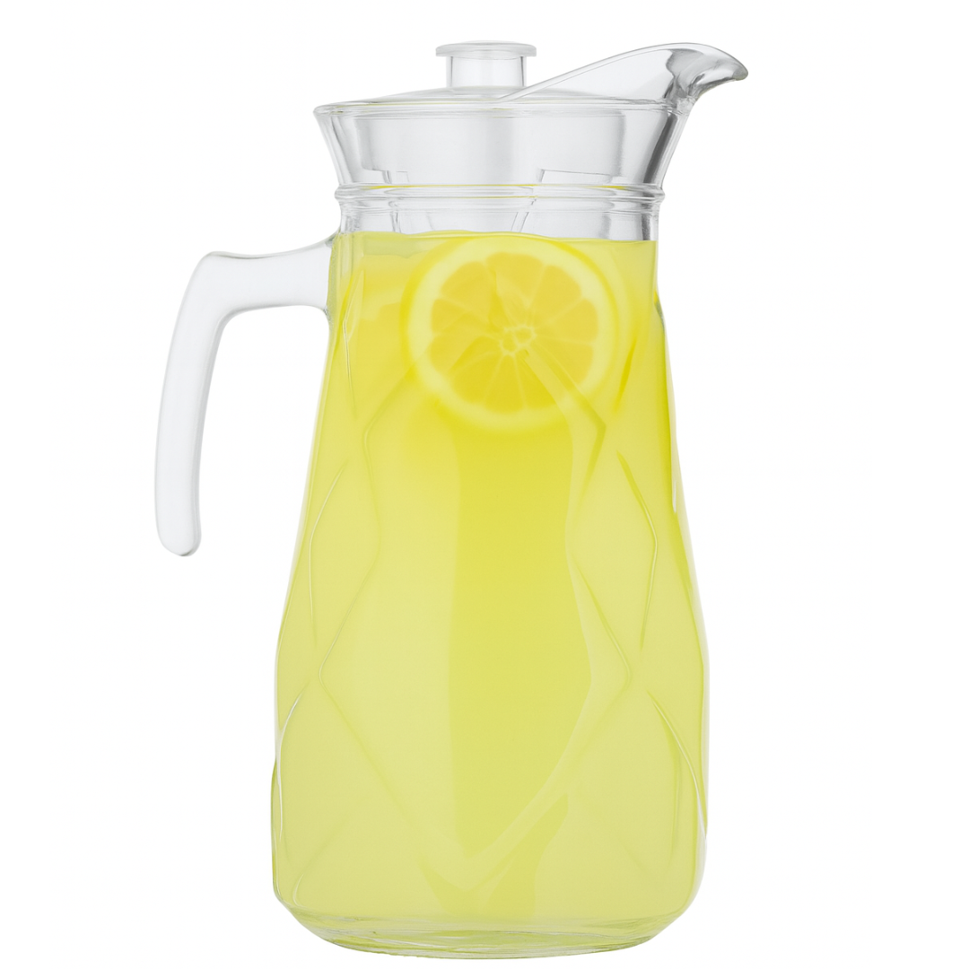 Jarra De Vidro 1,5Lts C/Tp Em Plast Chazak
