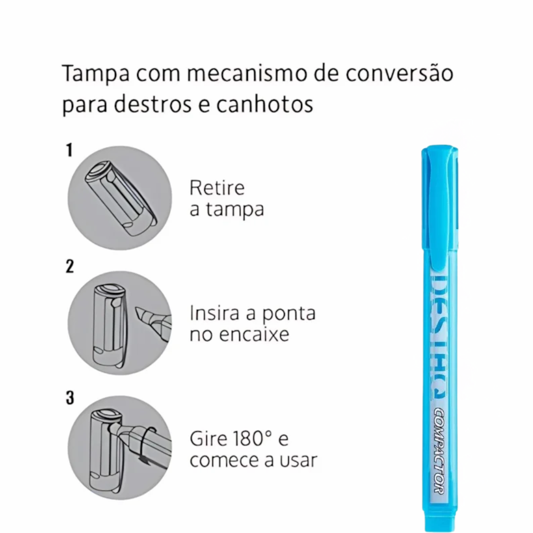 Marcador Destaq Azul Compactor