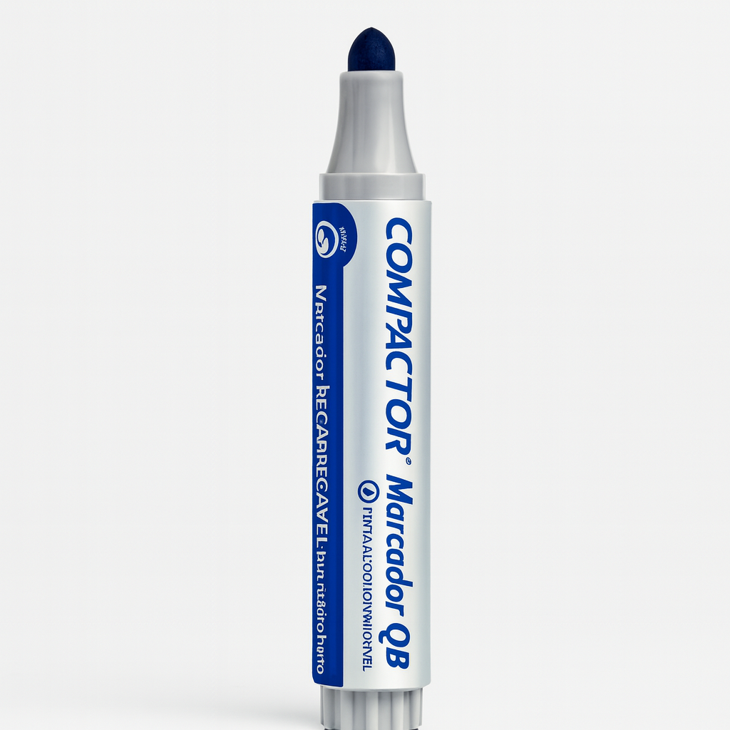 Marcador para Quadro Branco Azul Compactor