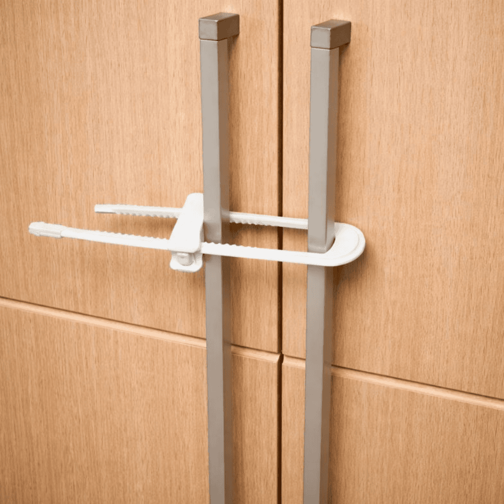 Kit 2Pcs Trava Armário Plástico