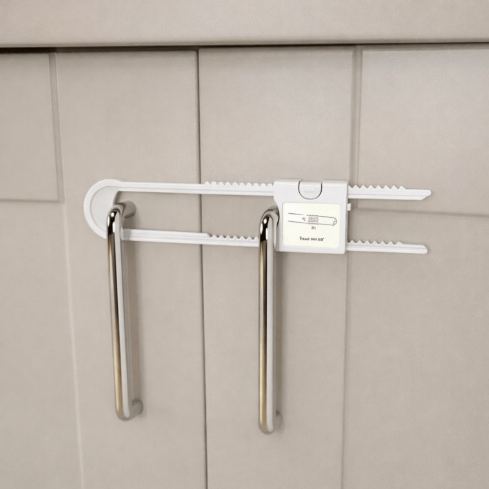 Kit 2Pcs Trava Armário Plástico