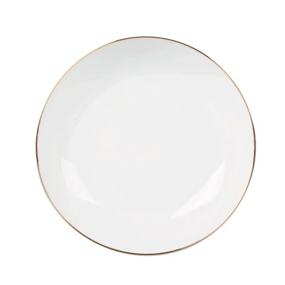 Prato Fundo Legacy Gold 20,5cm Branco Full Fit