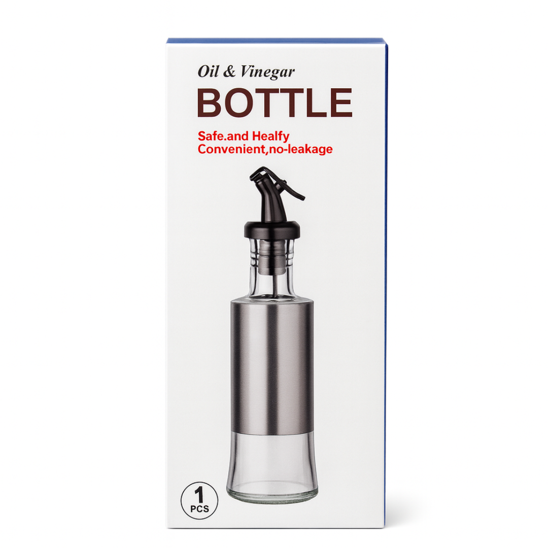 Porta Azeite Em Vidro 300Ml Com Dosador Chazak