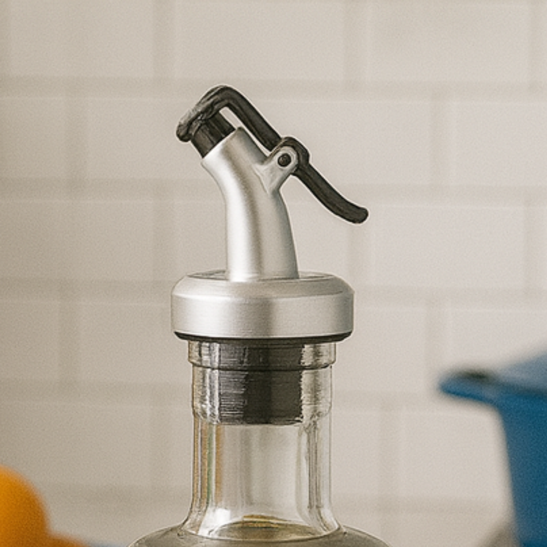 Porta Azeite Em Vidro 300Ml Com Dosador Chazak