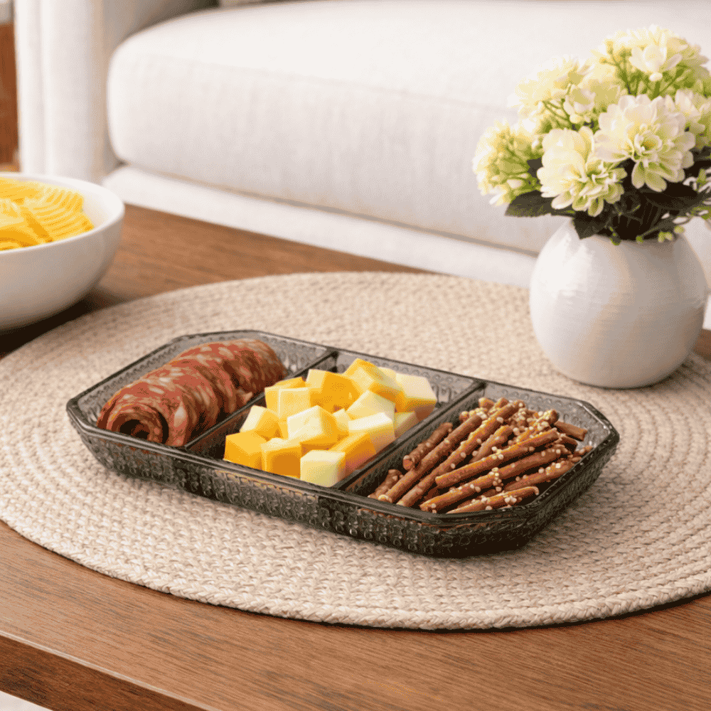Petisqueira Com 3 Divisórias Pequenos Voadores Fumê Full Fit