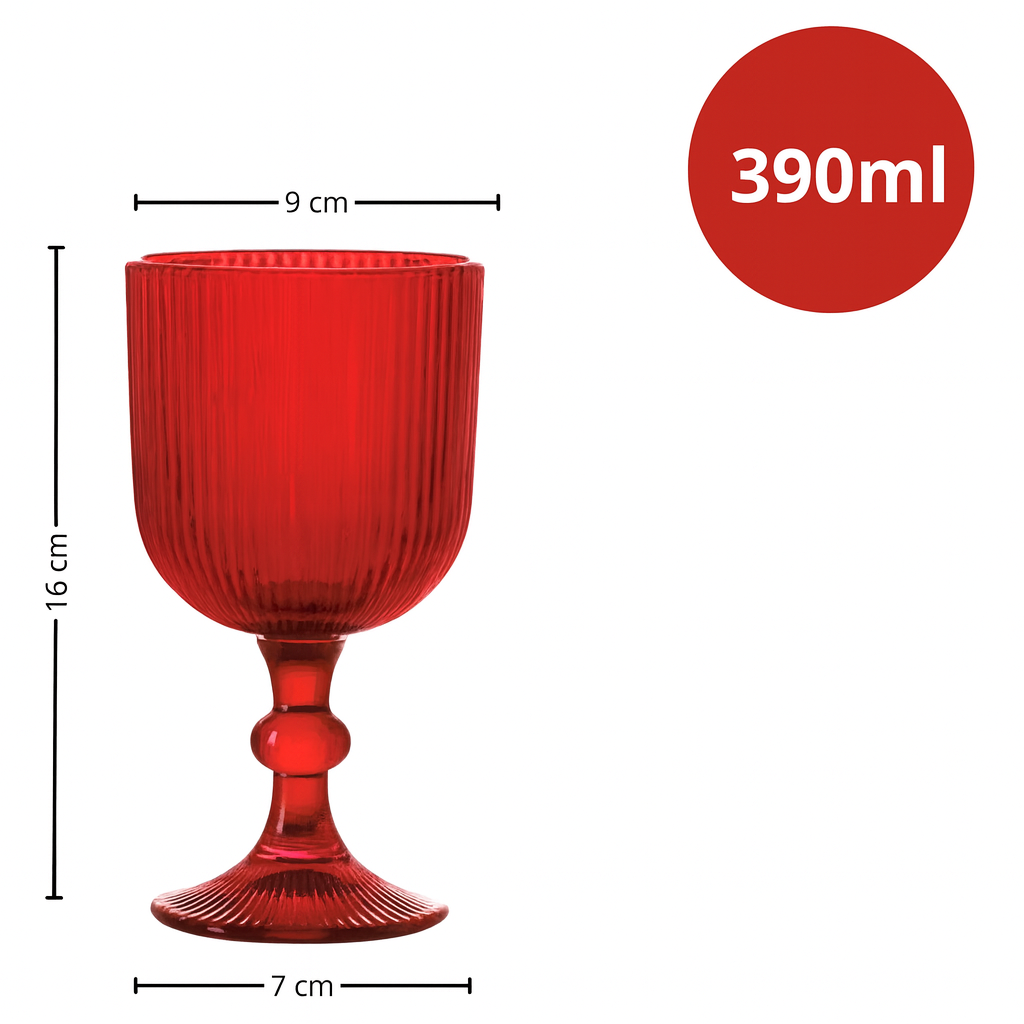 Taca Versalhes Rubi 390Ml Kehome