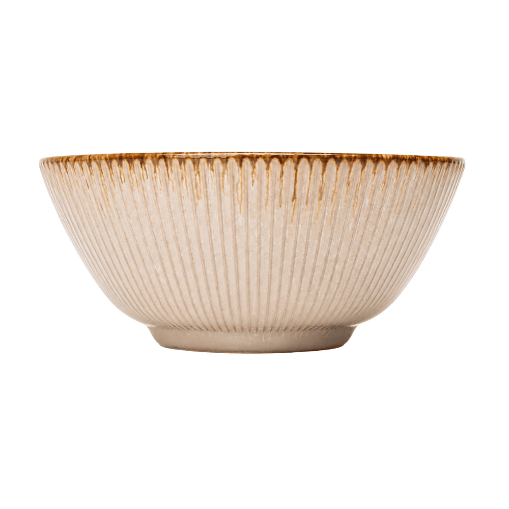 Bowl de Cerâmica Linear Branco 16cm Coliseu